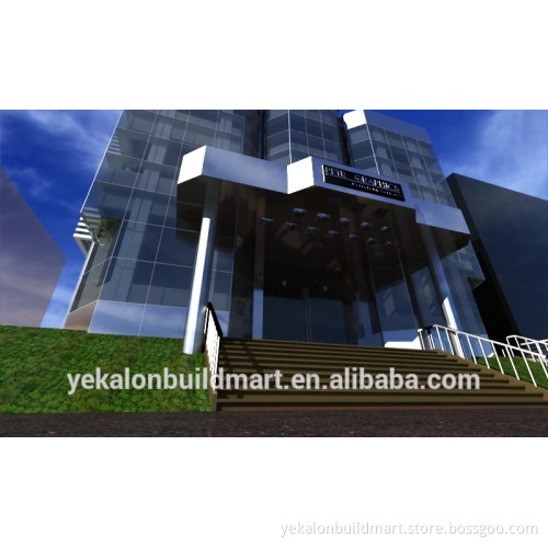 Yekalon top selling and to quaility hidden frame glass curtain wall